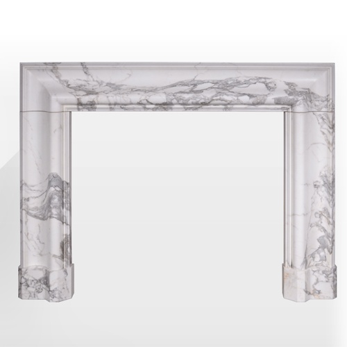 5th Avenue marble fireplace mantel and surround