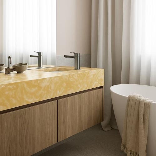 Acrylic Solid Surface Bathroom Vanities