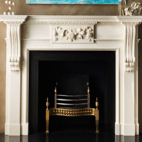 Chesneys Pallandian Stone Fireplace Mantel