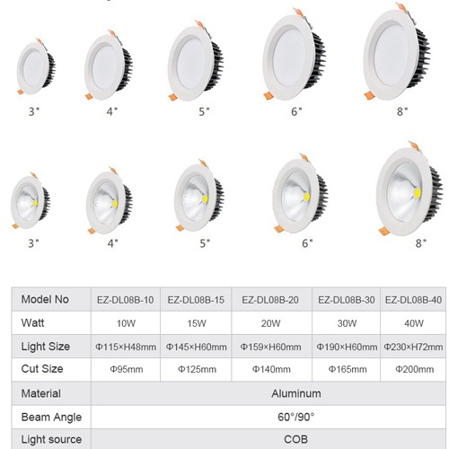 LED Downlight in Hotel Hallway