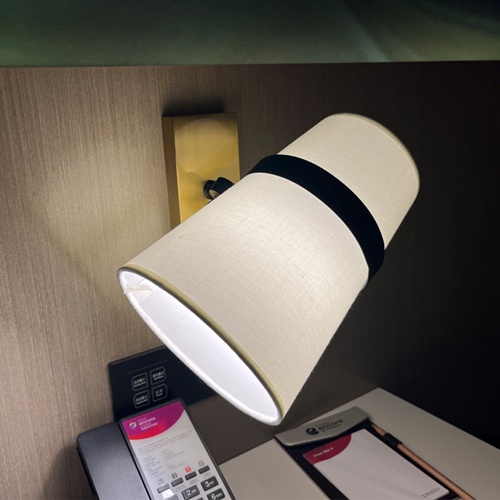 Rotable Nightstand Lamp in Ramada Hotel