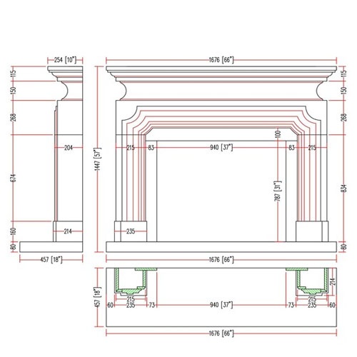 luxury natural stone fireplace surround for interior projects