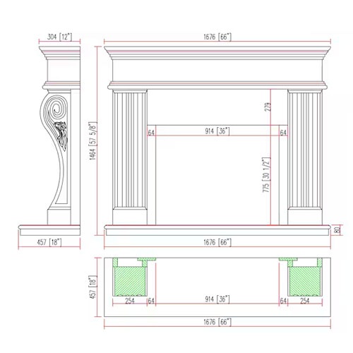 wholesale natural stone fireplace surround manufacturer