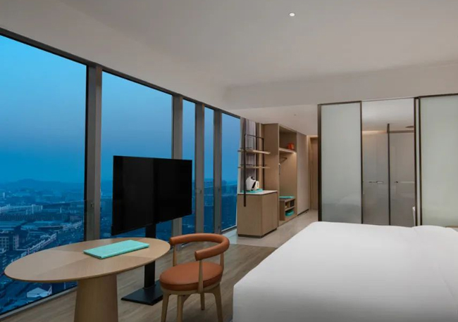 glazing curtain wall for hotel