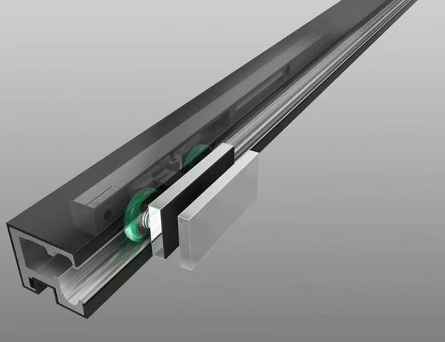 aluminum track and nylon roller for glass sliding door