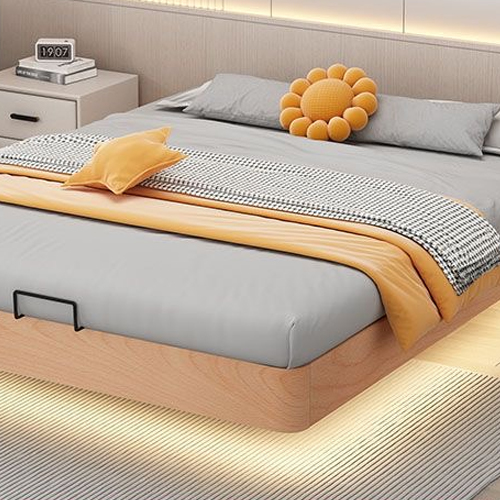 Italian design modern floating bed with LED lighting