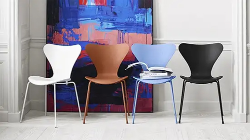 3107 chair series developed from Ant Chair