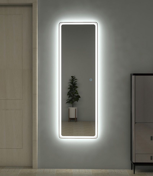 LED lighted full length dresser mirror