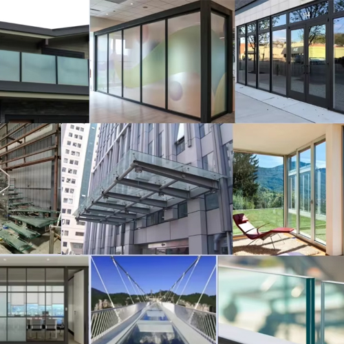 laminated safety glass in various architectural application