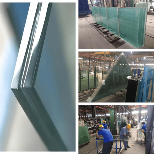 Laminated safety glass production