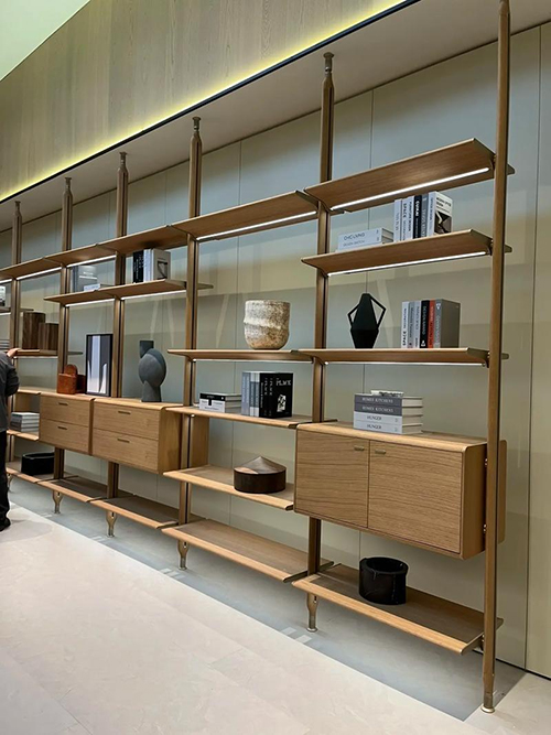 aluminum upright poliform bookcase