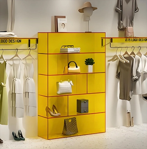 acrylic display fixture for fashion shop