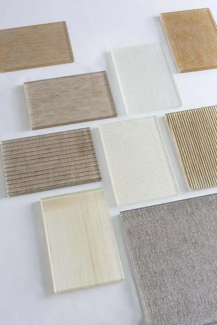 laminated architectural glass with metal mesh interlayer