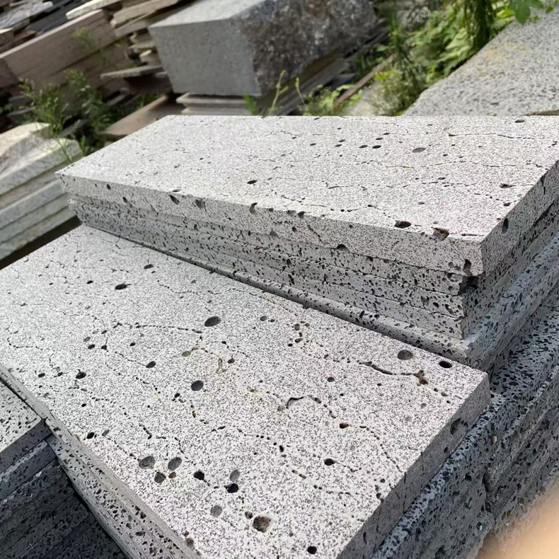 volcanic lava stone paving stone tiles