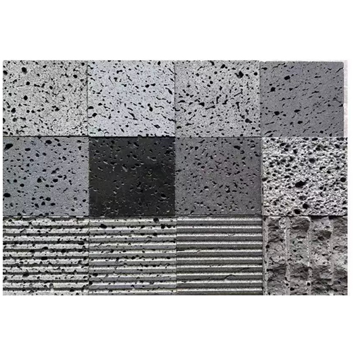 volcanic lava stone with vaiour surface texture