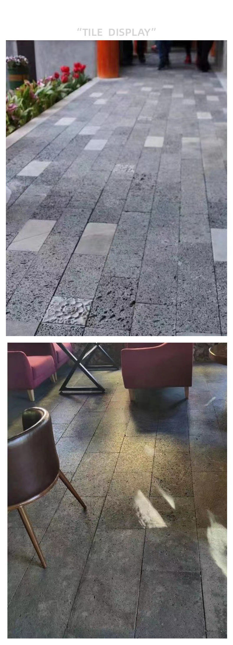 volcanic lava stone for interior flooring tiles