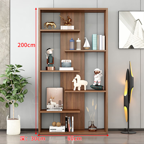 display shelving as wall divider