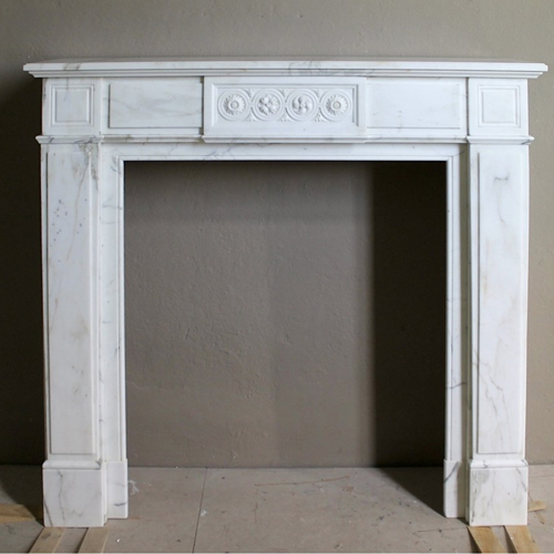 Z French Style Louis XVI Marble Fireplace Mantel