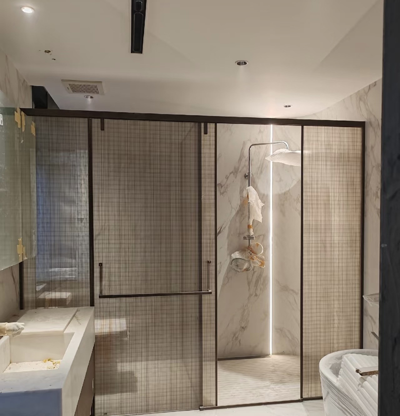 marble bathroom shower wall panels