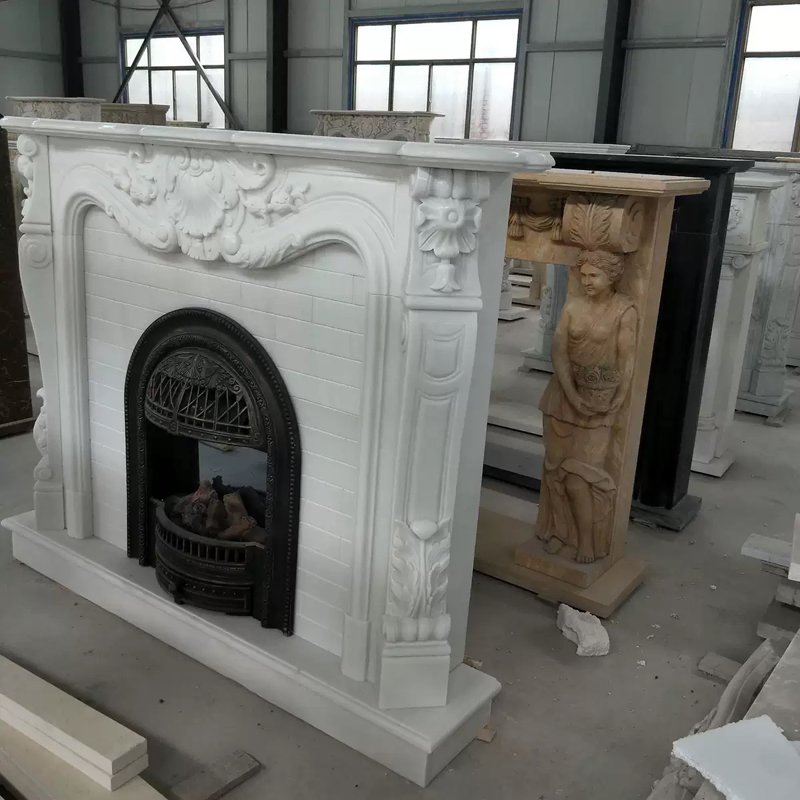 marble fireplace mantel