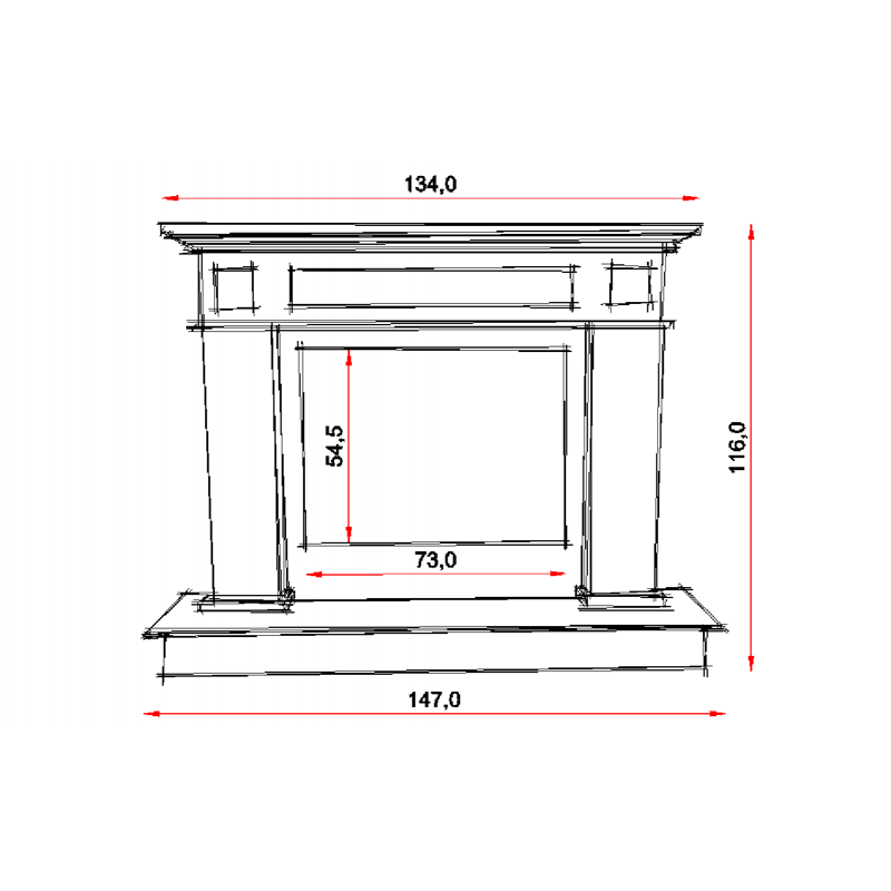 marble fireplace specification