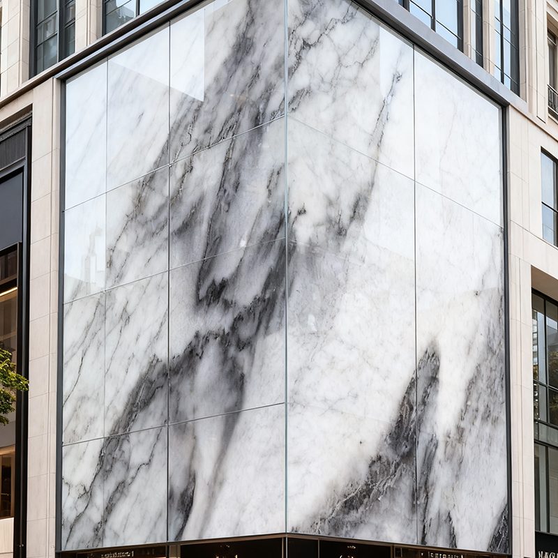 printed glass stone texture