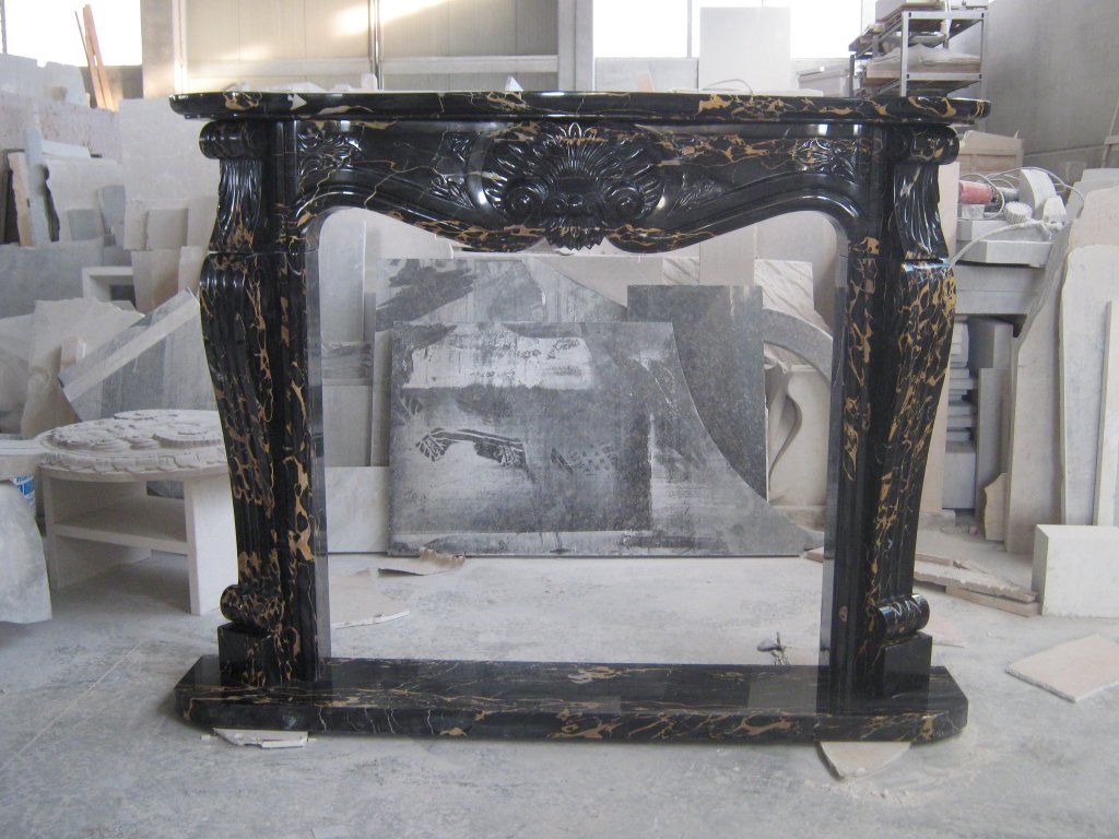 marble fireplace mantel