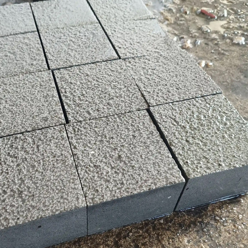 grey basalt bush hammered finish paver