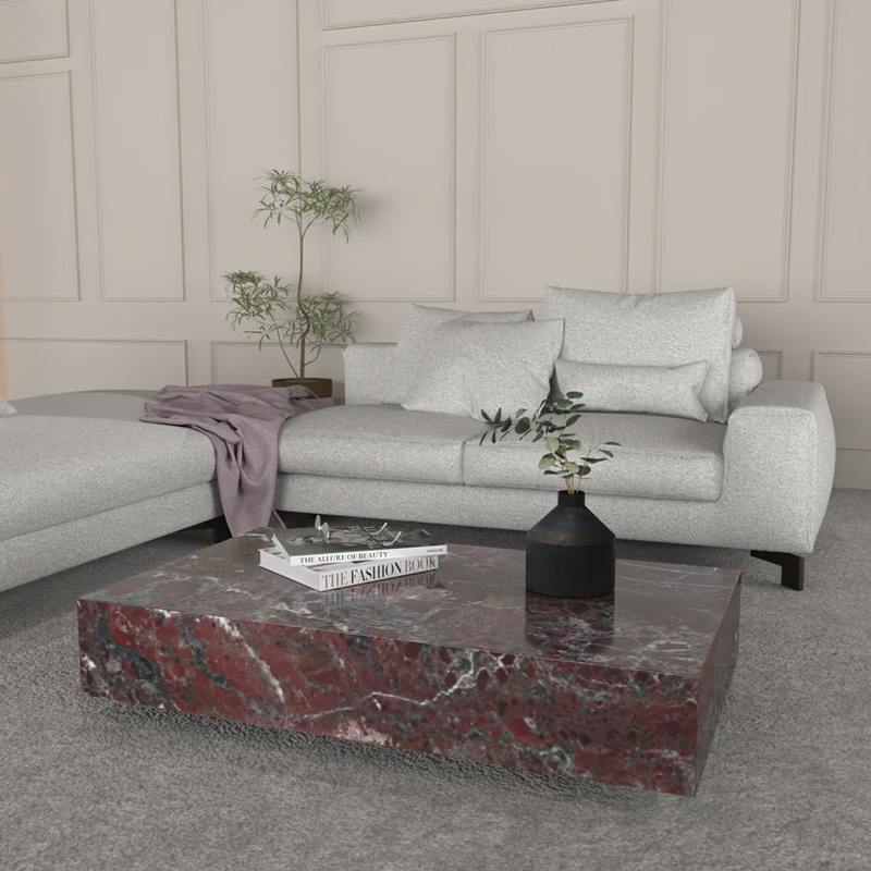 marble coffee table for modern living room