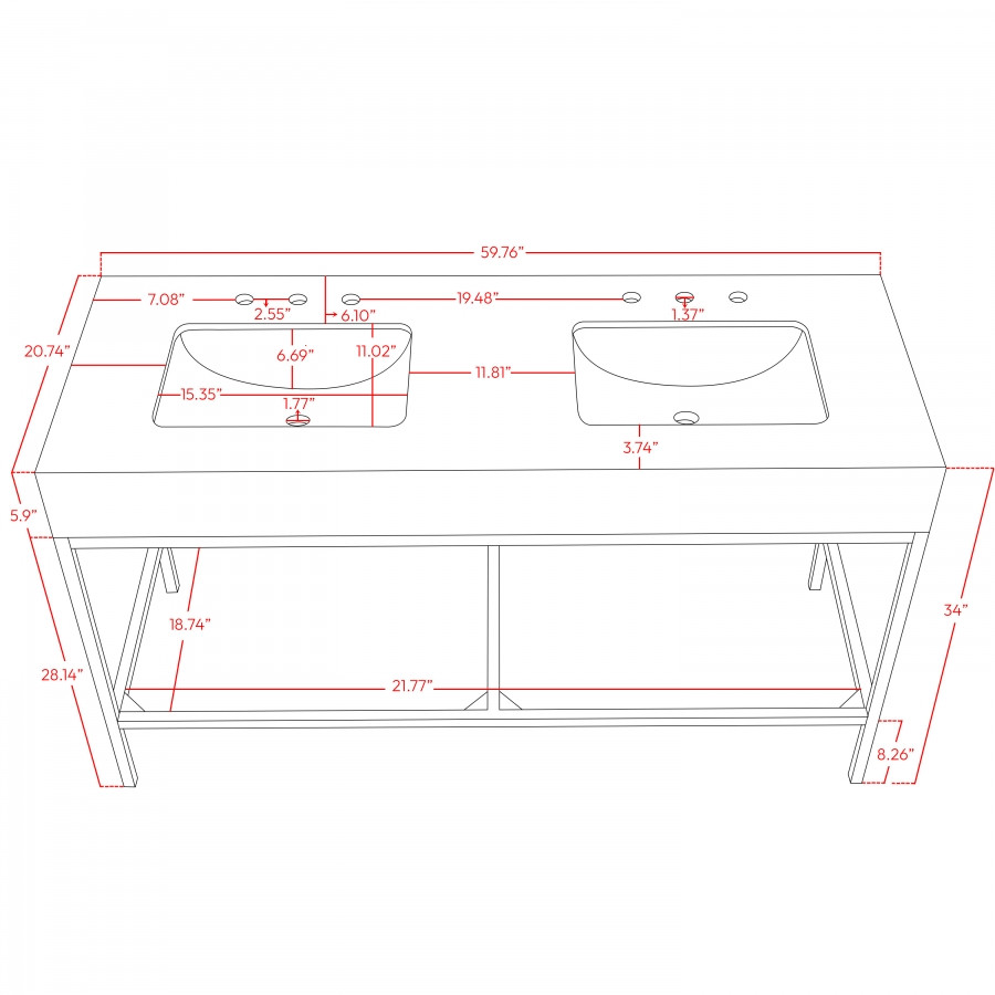 bathroom vanity shop drawing