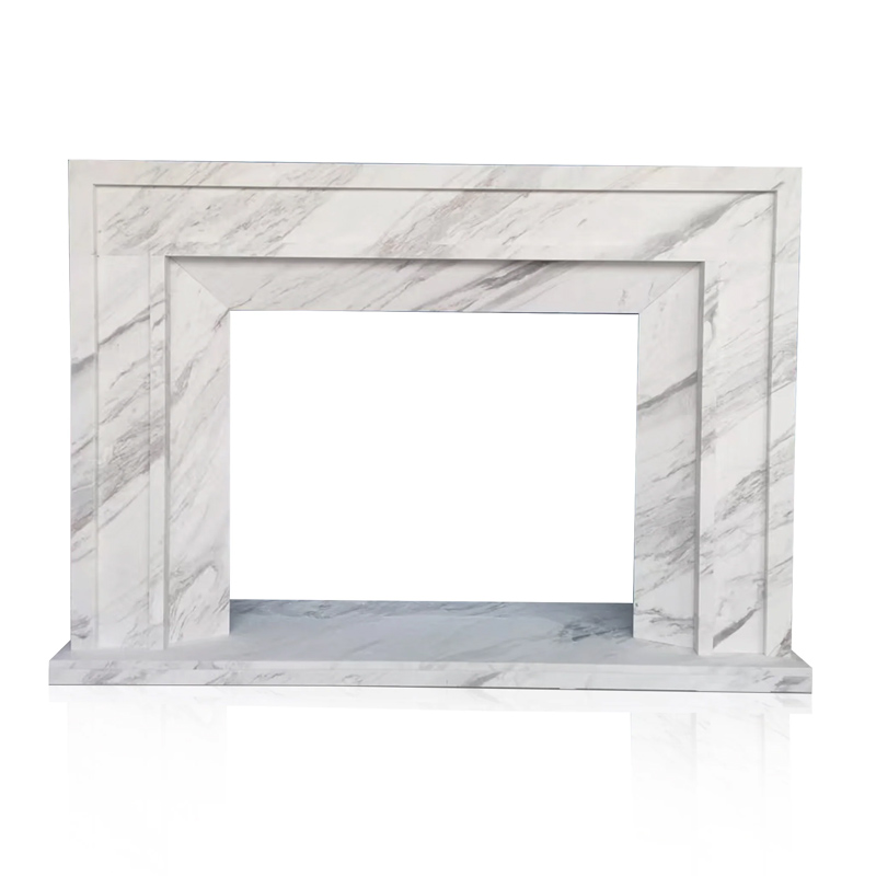 marble volakas white fireplace mantel