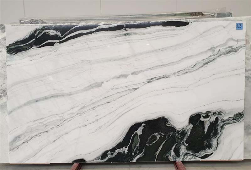 marble panda white slabs