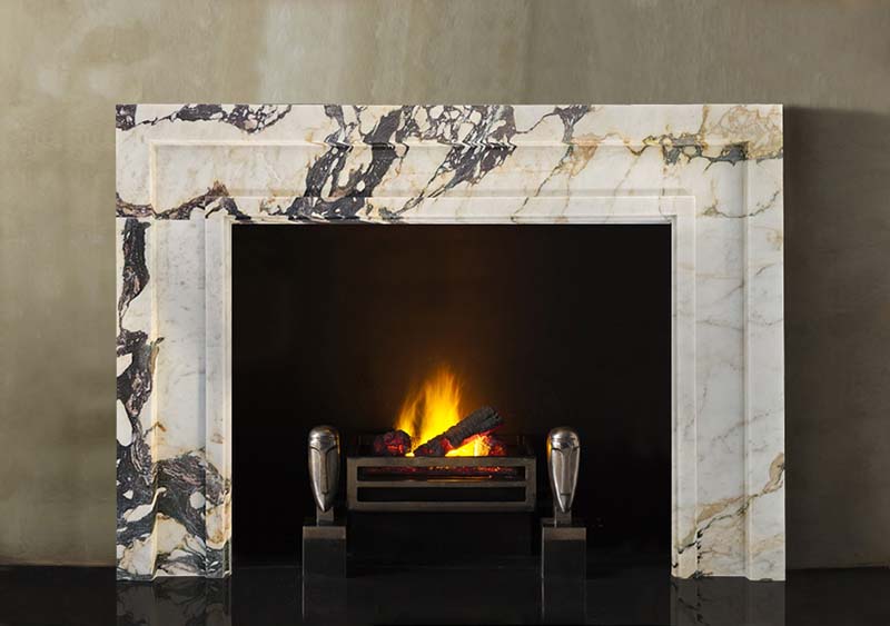 calacatta vagli marble fireplace mantel