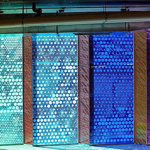 Vanceva Color interlayers blend form and function in art installation