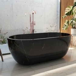 75 Inch Natural Marble Double Ended Bathtub