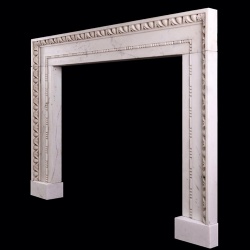 A Statuary marble fireplace in the architectural style