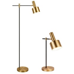 Ajustable Table Lamp with Metal Base and Lamp Shape