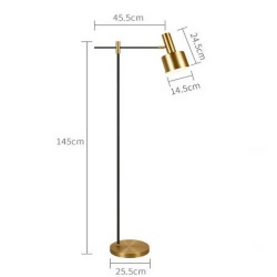 Ajustable Table Lamp with Metal Base and Lamp Shape