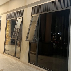 Aluminum Glass Window Wall and Awning Sash