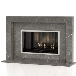 Anubis Elegant Marble Fireplace Surround