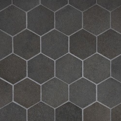 Basalt mosaic tiles Hexagon Honey