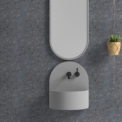 Basaltina Honed Penny Round Basalt Mosaic