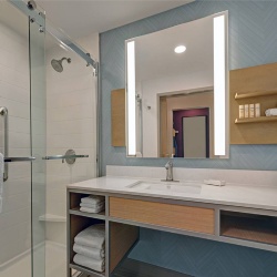 Bath Vanities with Metal Base in Hotel Hilton Garden Inn