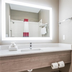 Bathroom Vanities and Mirror for Red Roof Inn