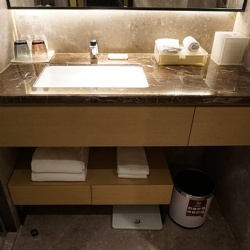 Bathroom Vanities by Marble Emperador Brown Countertop