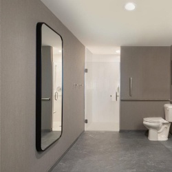 Bathroom Wall Hung Mirror with Aluminum Frame