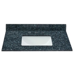 Blue Pearl granite vanity top with sink
