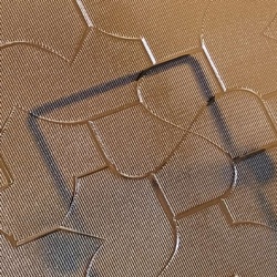 Bronze Karatachi Pattern Textured Building Glass