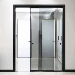 Bypass Sliding Slimline Aluminum Door