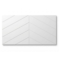 Chevron Cultured Marble Shower Panel